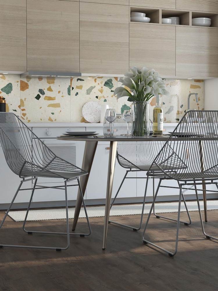 CosmoLiving Grey Ellis Lightweight Dining Chair - Image 4 of 4