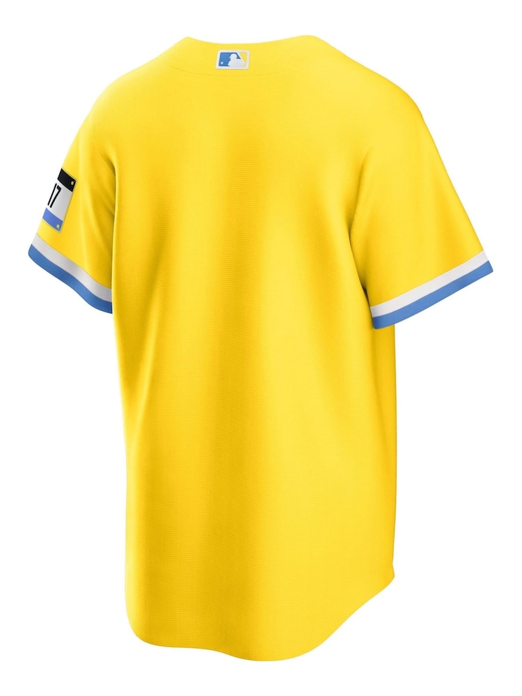 Fanatics Yellow MLB Boston Red Sox Official Replica City Connect Jersey - Image 3 of 3