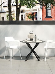 CosmoLiving White Camelo Dining Chairs Set of 2 - Image 1 of 4