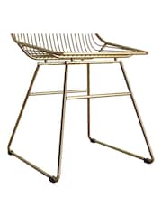 CosmoLiving Gold Astrid Wire Metal Dining Chair - Image 4 of 4
