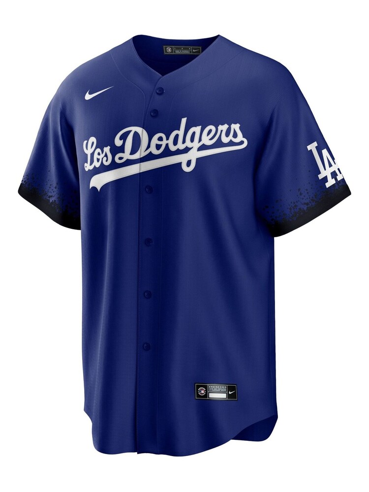 Fanatics Blue MLB Los Angeles Dodgers Official Replica City Connect Jersey - Image 2 of 3 Fanatics Blue MLB Los Angeles Dodgers Official Replica City Connect Jersey - Image 2 of 3