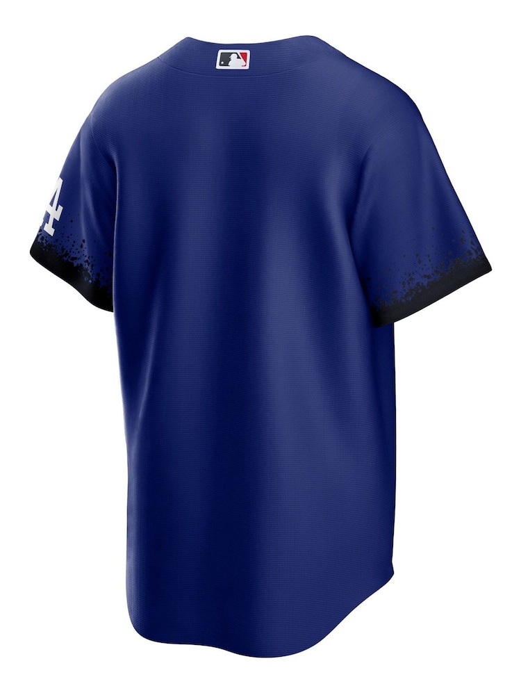 Fanatics Blue MLB Los Angeles Dodgers Official Replica City Connect Jersey - Image 3 of 3