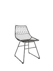 CosmoLiving Black Astrid Wire Metal Dining Chair - Image 3 of 4