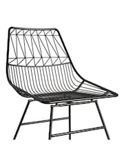 CosmoLiving Black Astrid Wire Metal Dining Chair - Image 4 of 4