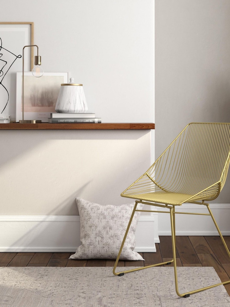 CosmoLiving Gold Ellis Lightweight Dining Chair - Image 2 of 4