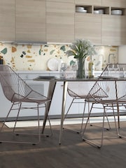 CosmoLiving Blush Pink Ellis Lightweight Dining Chair - Image 4 of 4