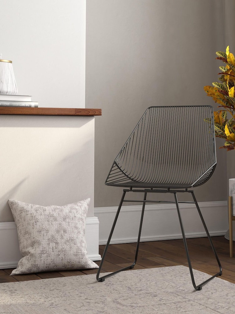 CosmoLiving Black Ellis Lightweight Dining Chair - Image 1 of 4