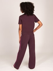 Pineapple Brown Stripe Panel Wide Leg Joggers - Image 5 of 5
