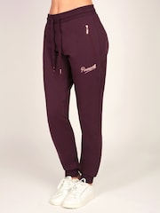 Շագանակագույն - Pineapple նեղ կայծակաճարմանդով joggers - Պատկեր 1 6-ից