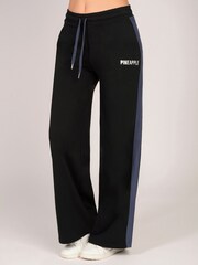 Pineapple Black Stripe Panel Wide Leg Joggers - Image 1 of 6