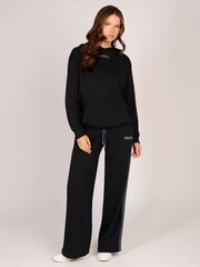 Pineapple Black Stripe Panel Wide Leg Joggers - Image 3 of 6