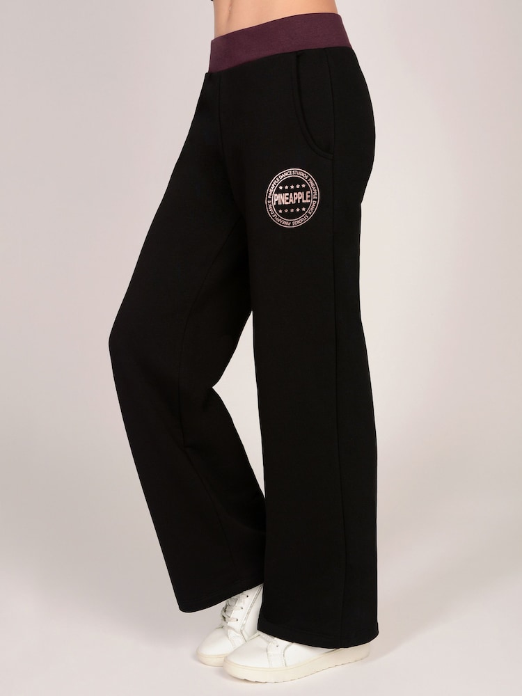 Pineapple Contrast Band Wide Leg Joggers - Imagem 1 de 5