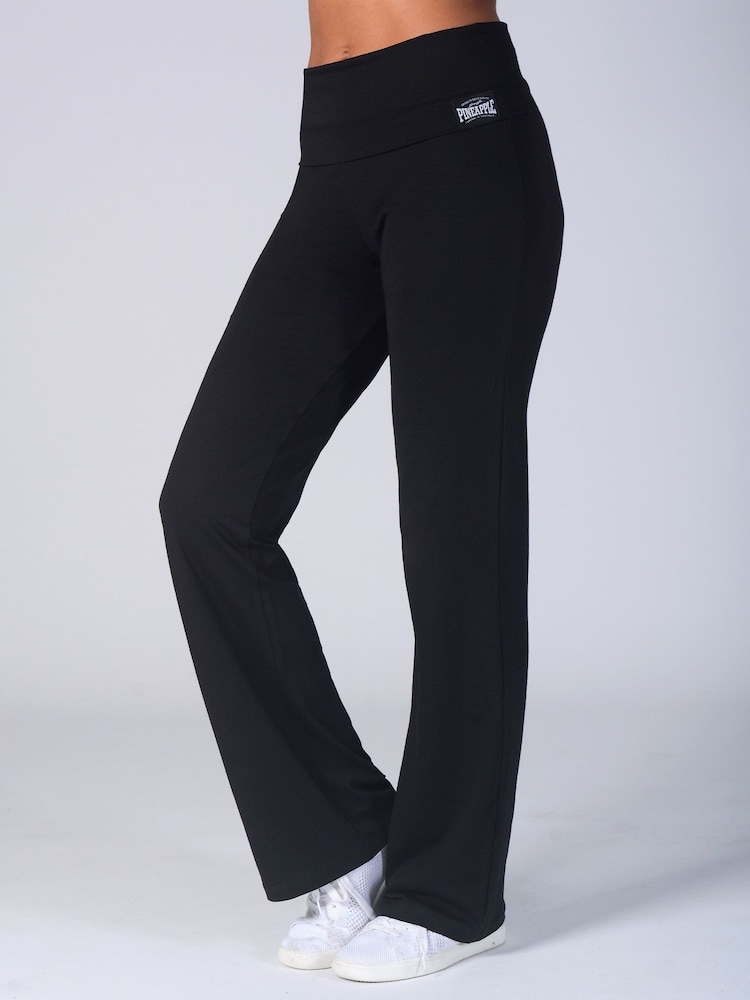 Pineapple Black Petite Fold Waistband Jersey Trousers - Image 1 of 6 Pineapple Black Petite Fold Waistband Jersey Trousers - Image 1 of 6