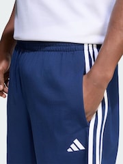 adidas Blue Essentials 3-Stripes Single Jersey Shorts - Image 3 of 5