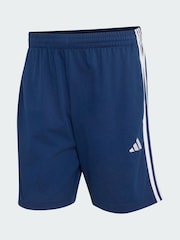 adidas Blue Essentials 3-Stripes Single Jersey Shorts - Image 5 of 5
