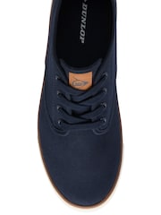 Dunlop Blue Lace Up Canvas Shoes - Image 4 of 4