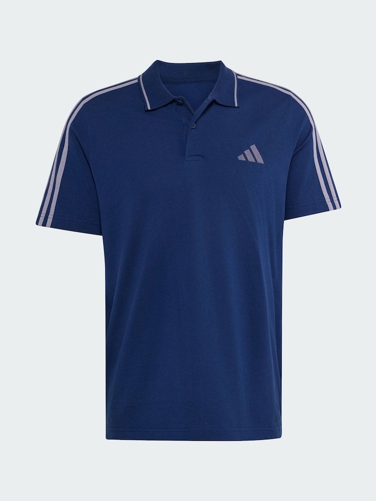 adidas Essentials 3-Stripes Pique Polo Shirt - Attēls 5 no 5