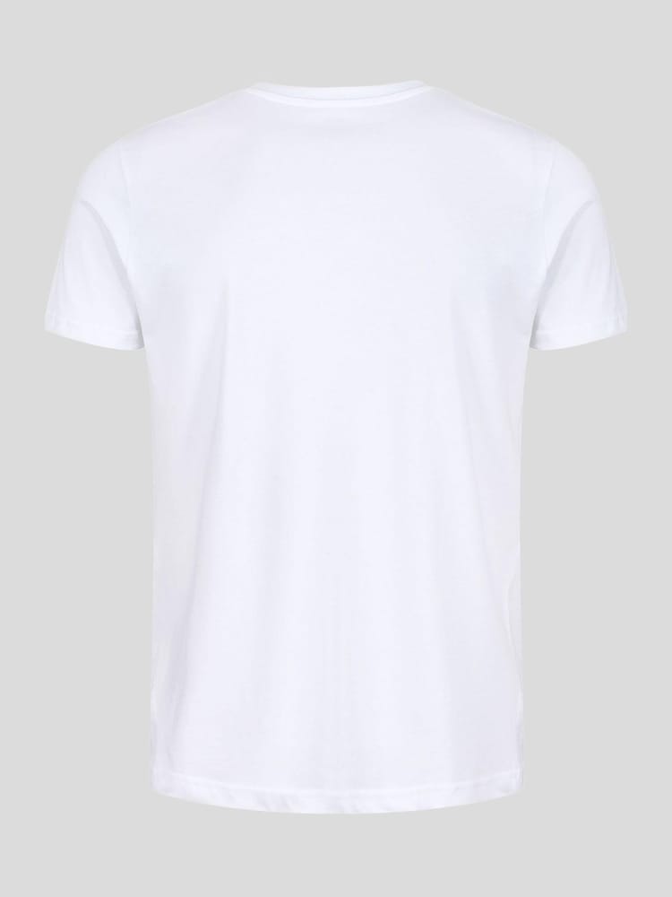 Alpha Industries Foil Print Basic 100% Cotton White T-Shirt - Image 2 of 4 Alpha Industries Foil Print Basic 100% Cotton White T-Shirt - Image 2 of 4