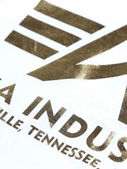 Alpha Industries Foil Print Basic 100% Cotton White T-Shirt - Image 4 of 4