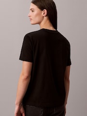 Noir - T-shirt Calvin Klein Label tissé - Image 4 de 5