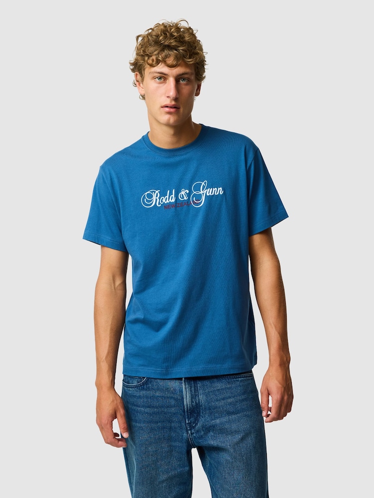 Rodd & Gunn Blue Wendon Valley T-Shirt - Image 1 of 6 Rodd & Gunn Blue Wendon Valley T-Shirt - Image 1 of 6