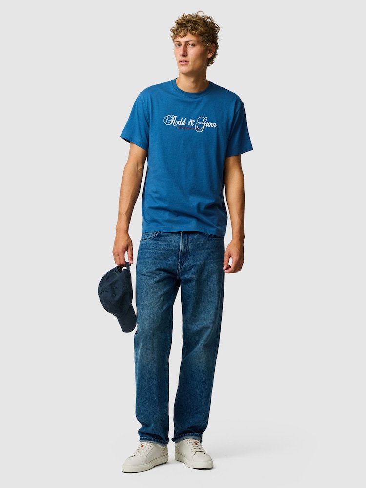Rodd & Gunn Blue Wendon Valley T-Shirt - Image 2 of 6 Rodd & Gunn Blue Wendon Valley T-Shirt - Image 2 of 6