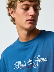 Rodd & Gunn Blue Wendon Valley T-Shirt - Image 4 of 6