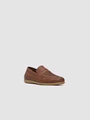 Rodd & Gunn Brown Gisborne Huarache Slip On Shoes - Image 2 of 6