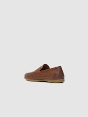 Rodd & Gunn Brown Gisborne Huarache Slip On Shoes - Image 3 of 6