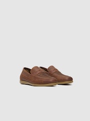 Rodd & Gunn Brown Gisborne Huarache Slip On Shoes - Image 4 of 6
