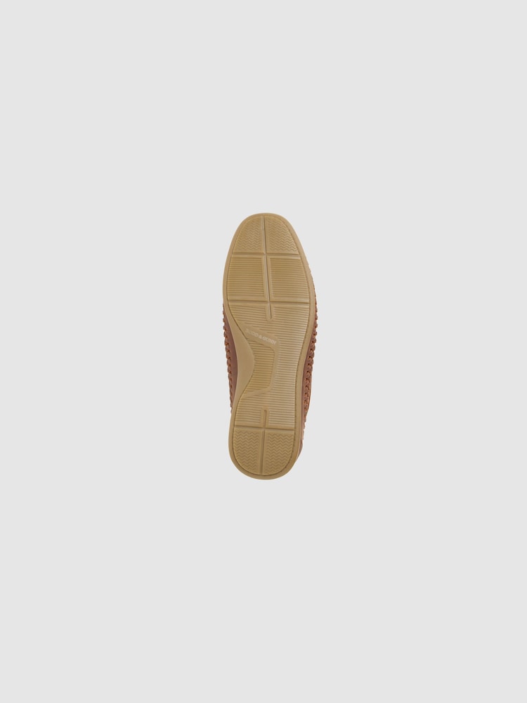 Rodd & Gunn Brown Gisborne Huarache Slip On Shoes - Image 6 of 6