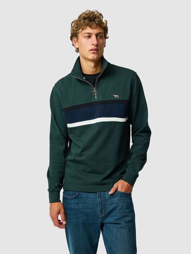 Rodd & Gunn Green Chesterfield Sweat Top - Image 1 of 6