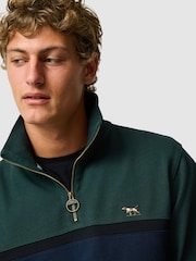 Rodd & Gunn Green Chesterfield Sweat Top - Image 4 of 6