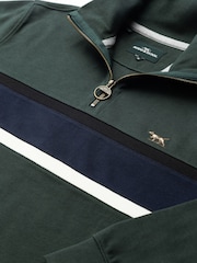 Rodd & Gunn Green Chesterfield Sweat Top - Image 5 of 6