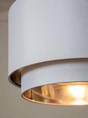 White Rico 2 Tier Easy Fit Lamp Shade - Image 3 of 6
