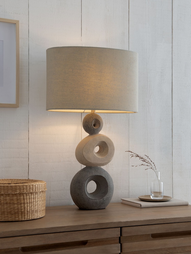 Grey Piedra Table Lamp - Image 1 of 8
