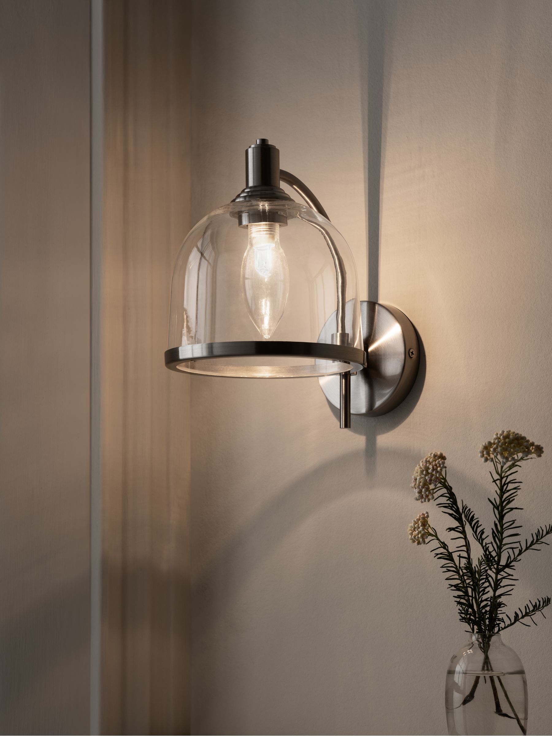 Chrome wall lights next hot sale