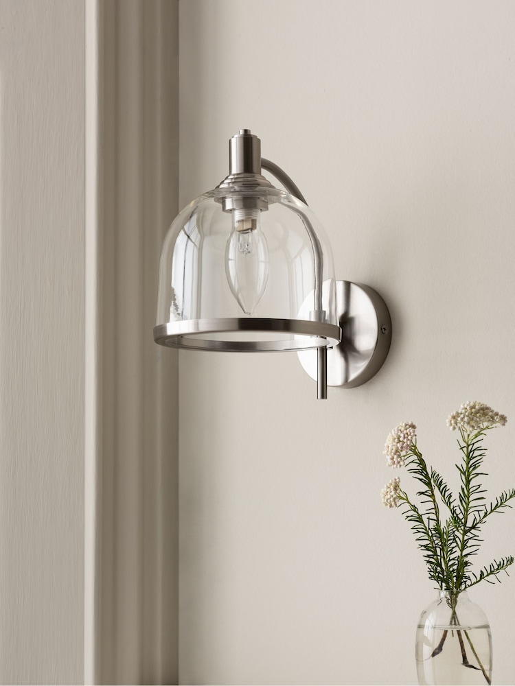 Brushed Chrome Blisworth Outdoor And Indoor (Including Bathroom) Wall Light - Image 2 of 4