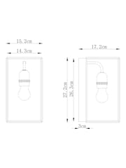 Black Brooklyn Outdoor And Indoor (Including Bathroom) Wall Light - Image 4 of 7