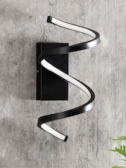 Black Spiral Outdoor And Indoor (Including Bathroom) Wall Light - Image 2 of 6