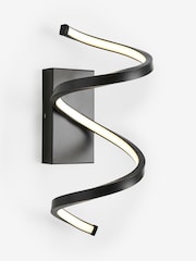 Black Spiral Outdoor And Indoor (Including Bathroom) Wall Light - Image 5 of 6