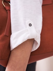 White Stuff White 100% Cotton Annie Jersey Shirt - Image 4 of 8