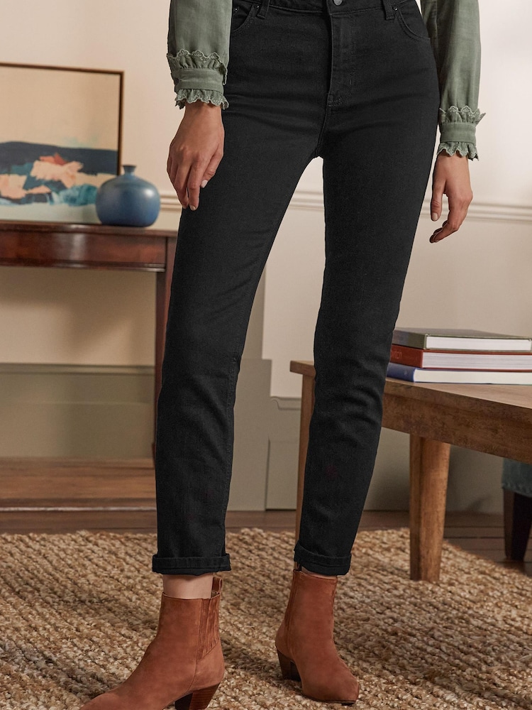 Noir - Jean slim Boden coupe droite - Image 1 of 4