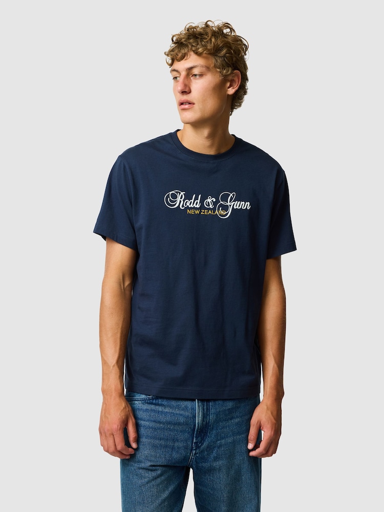 Rodd & Gunn Dark Blue Wendon Valley T-Shirt - Image 1 of 6 Rodd & Gunn Dark Blue Wendon Valley T-Shirt - Image 1 of 6