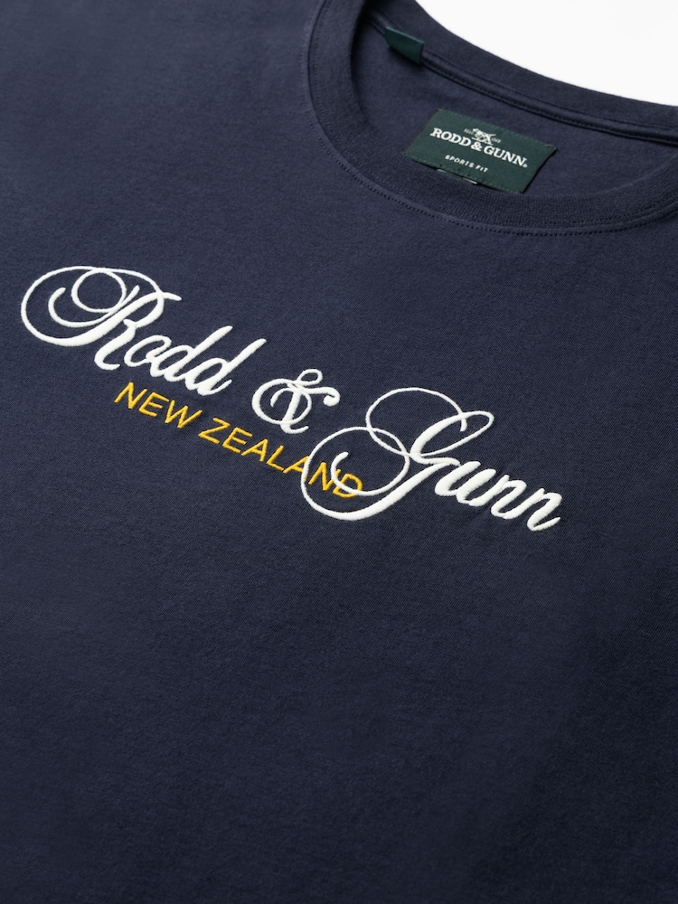 Rodd & Gunn Dark Blue Wendon Valley T-Shirt - Image 6 of 6 Rodd & Gunn Dark Blue Wendon Valley T-Shirt - Image 6 of 6