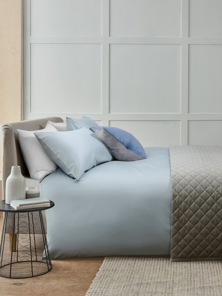 400 Thread Count 100% egiptovski bombaž Sateen Luxury prešito pregrinjalo and Pillowcase Set - Slika 2 iz 5