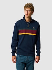 Rodd & Gunn Blue Chesterfield Sweat Top - Image 1 of 6