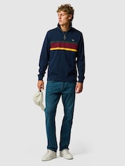Rodd & Gunn Blue Chesterfield Sweat Top - Image 4 of 6