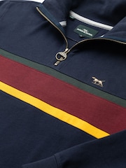 Rodd & Gunn Blue Chesterfield Sweat Top - Image 6 of 6