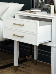 CosmoLiving White Westerleigh 1 Draw Side Table - Image 2 of 4